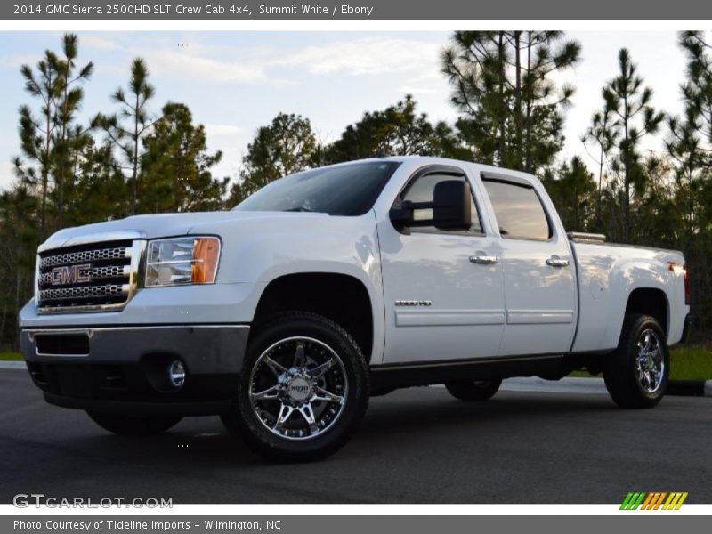 Summit White / Ebony 2014 GMC Sierra 2500HD SLT Crew Cab 4x4