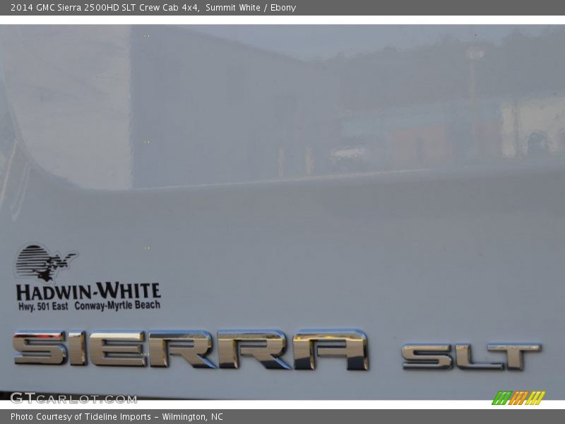Summit White / Ebony 2014 GMC Sierra 2500HD SLT Crew Cab 4x4