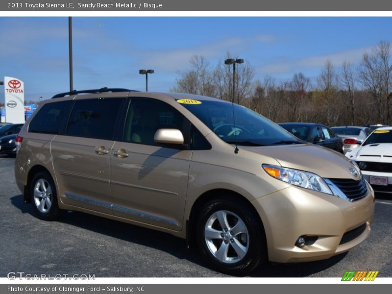 Front 3/4 View of 2013 Sienna LE