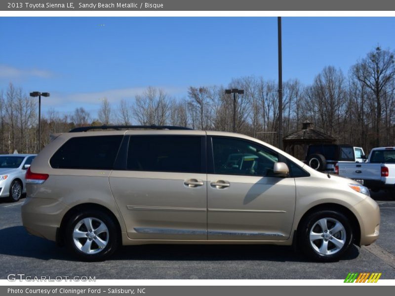 Sandy Beach Metallic / Bisque 2013 Toyota Sienna LE