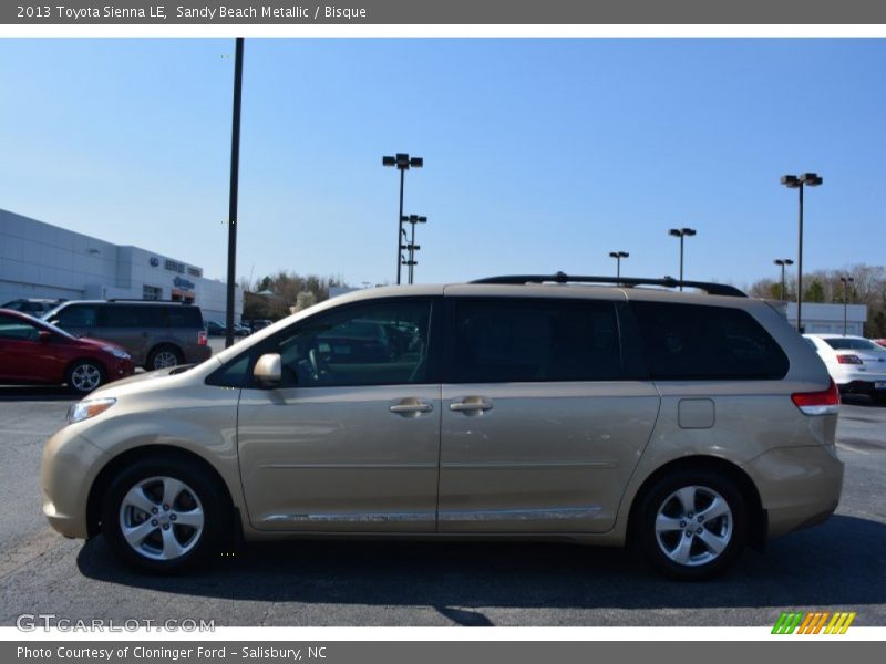 Sandy Beach Metallic / Bisque 2013 Toyota Sienna LE