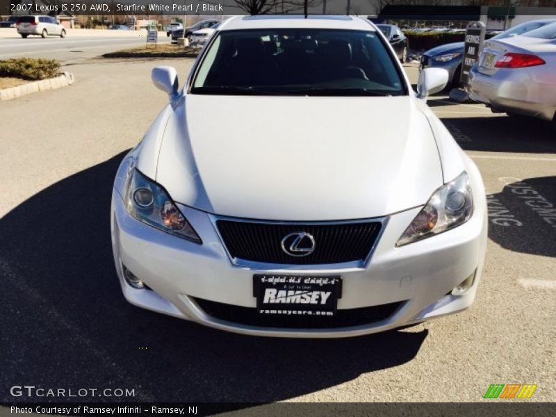 Starfire White Pearl / Black 2007 Lexus IS 250 AWD