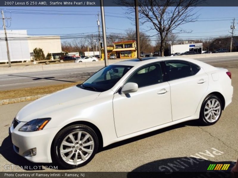 Starfire White Pearl / Black 2007 Lexus IS 250 AWD