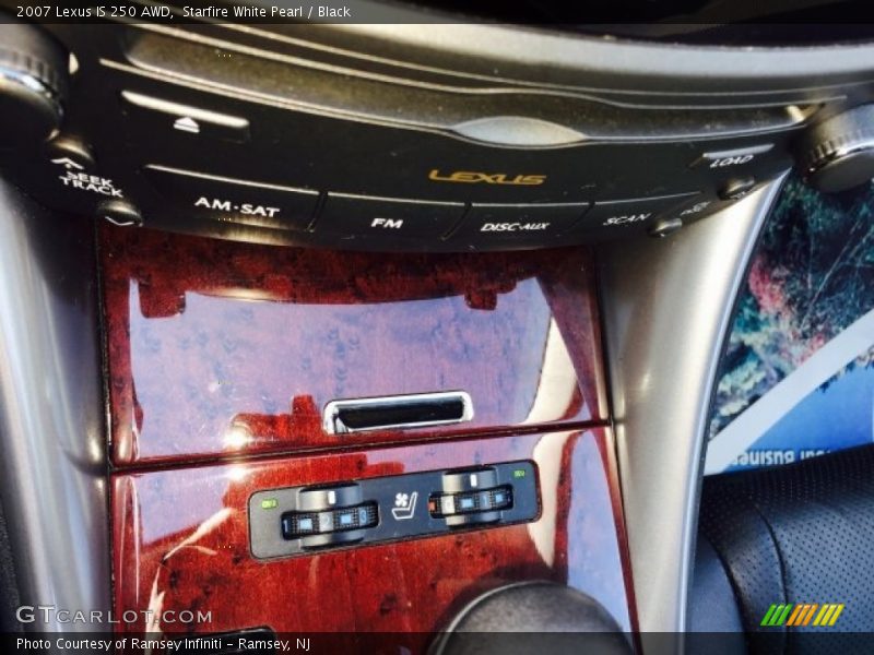 Starfire White Pearl / Black 2007 Lexus IS 250 AWD
