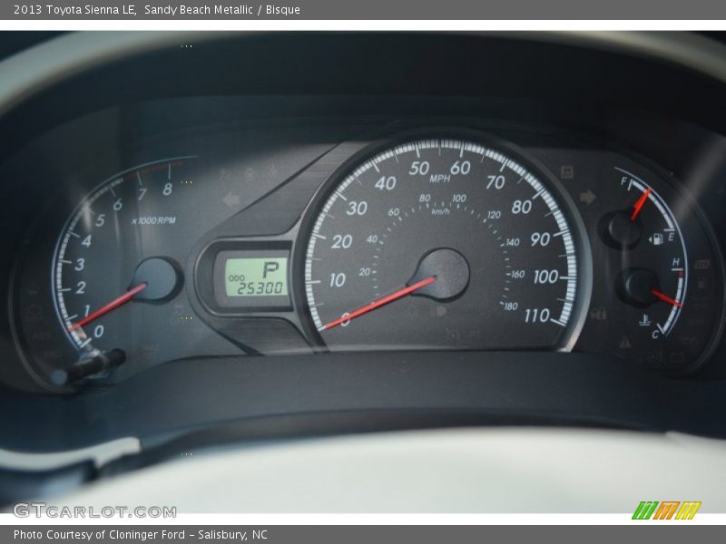 Sandy Beach Metallic / Bisque 2013 Toyota Sienna LE
