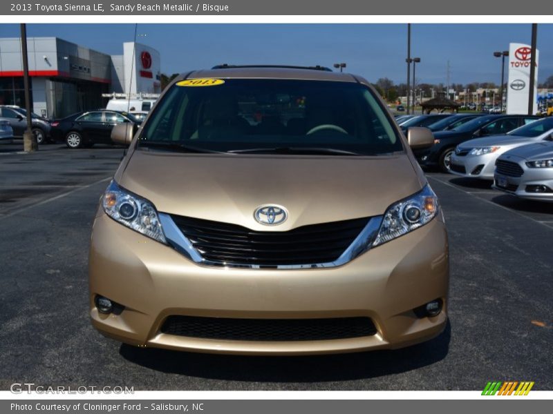 Sandy Beach Metallic / Bisque 2013 Toyota Sienna LE