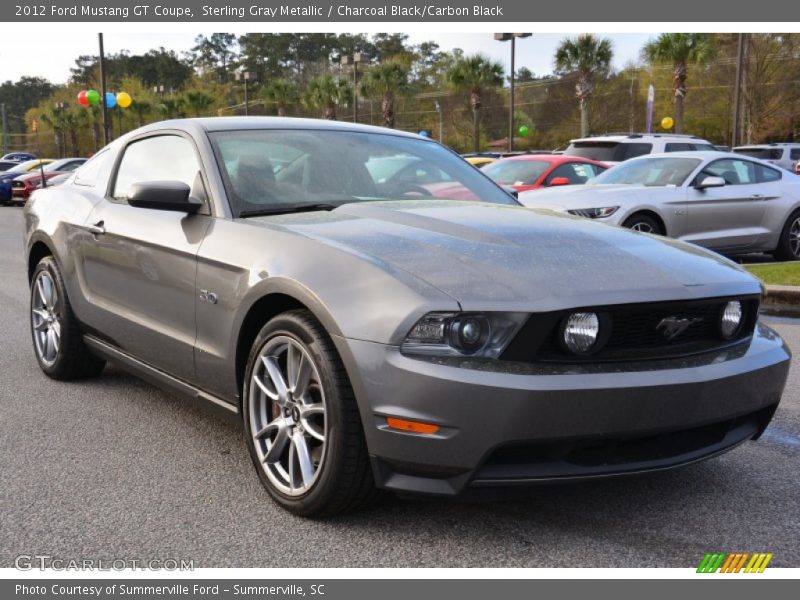 Sterling Gray Metallic / Charcoal Black/Carbon Black 2012 Ford Mustang GT Coupe