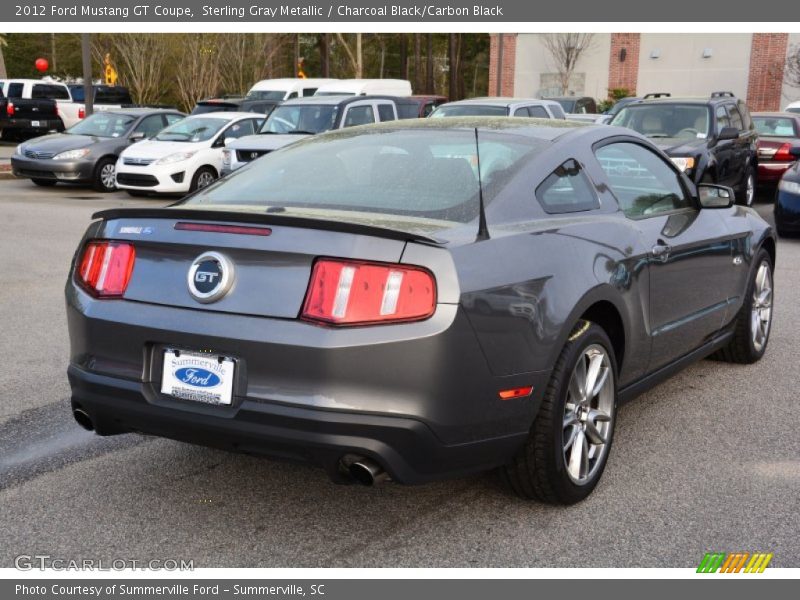 Sterling Gray Metallic / Charcoal Black/Carbon Black 2012 Ford Mustang GT Coupe