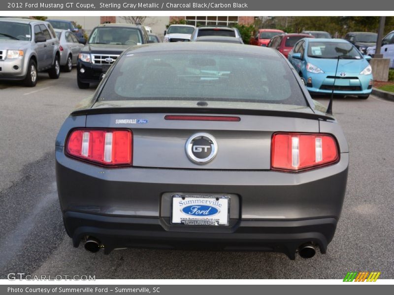 Sterling Gray Metallic / Charcoal Black/Carbon Black 2012 Ford Mustang GT Coupe