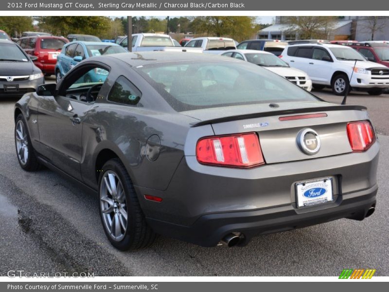 Sterling Gray Metallic / Charcoal Black/Carbon Black 2012 Ford Mustang GT Coupe