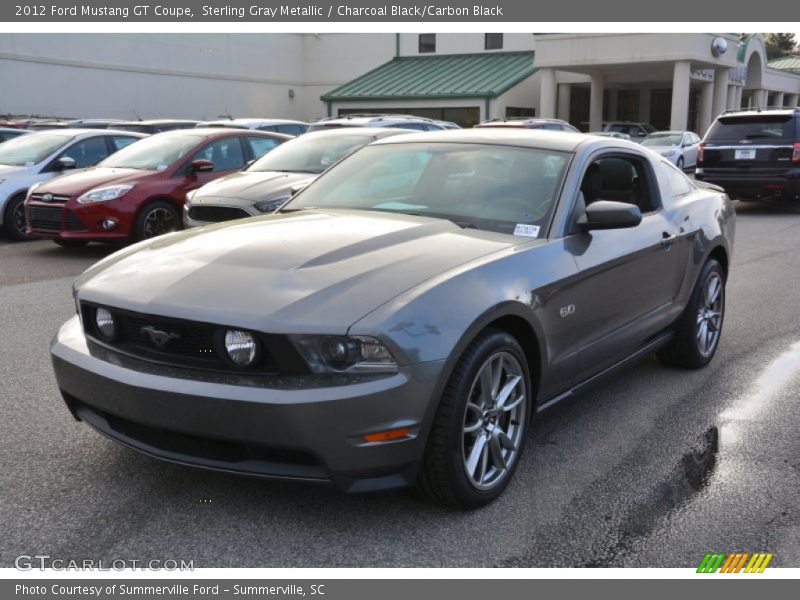 Sterling Gray Metallic / Charcoal Black/Carbon Black 2012 Ford Mustang GT Coupe