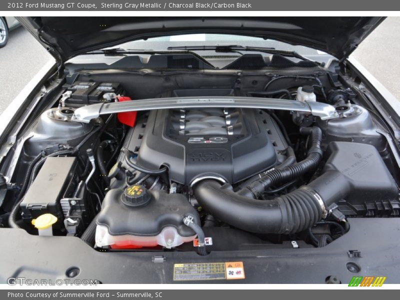 Sterling Gray Metallic / Charcoal Black/Carbon Black 2012 Ford Mustang GT Coupe