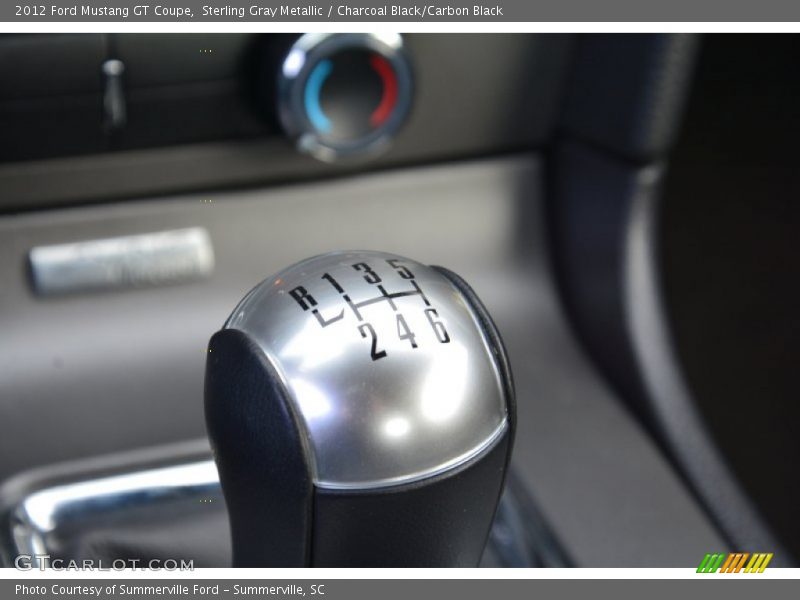 Sterling Gray Metallic / Charcoal Black/Carbon Black 2012 Ford Mustang GT Coupe