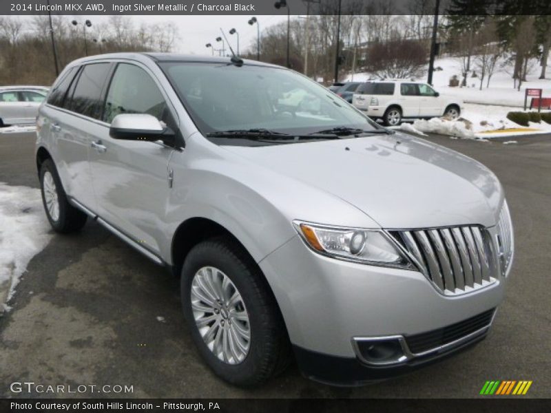 Ingot Silver Metallic / Charcoal Black 2014 Lincoln MKX AWD