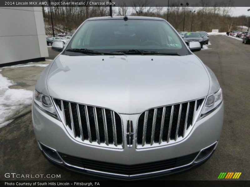 Ingot Silver Metallic / Charcoal Black 2014 Lincoln MKX AWD