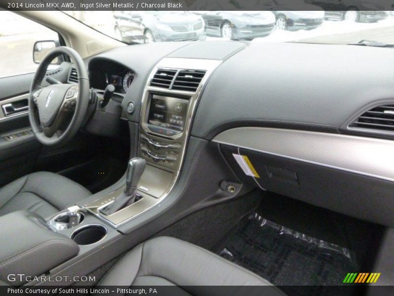 Ingot Silver Metallic / Charcoal Black 2014 Lincoln MKX AWD