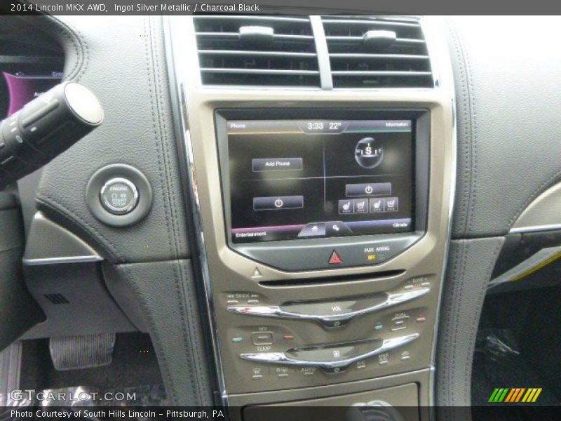 Ingot Silver Metallic / Charcoal Black 2014 Lincoln MKX AWD