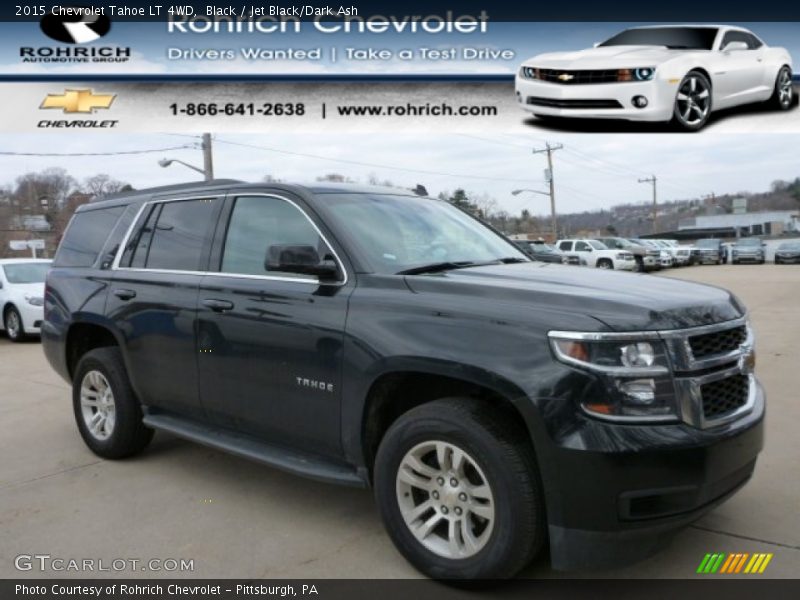 Black / Jet Black/Dark Ash 2015 Chevrolet Tahoe LT 4WD