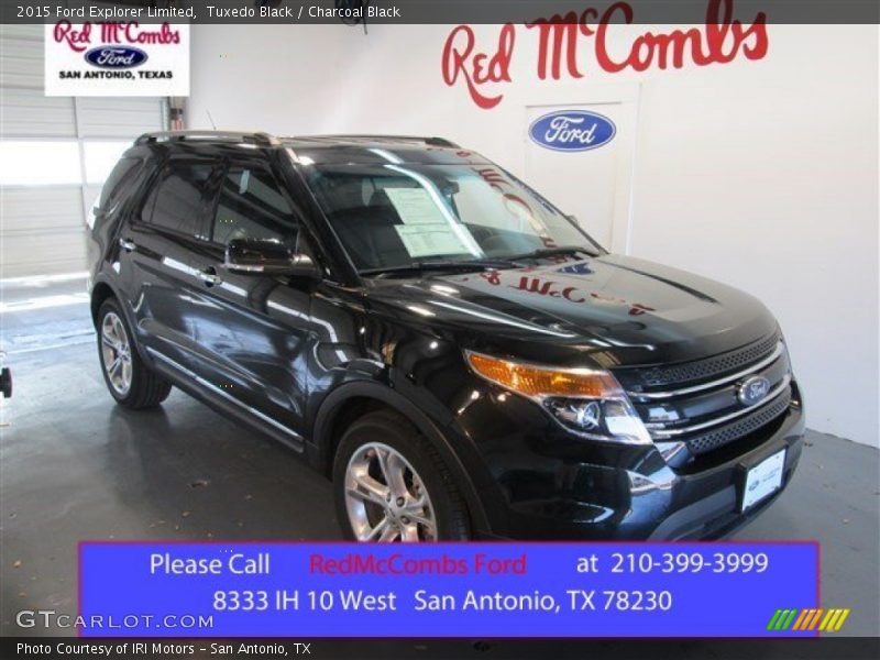 Tuxedo Black / Charcoal Black 2015 Ford Explorer Limited