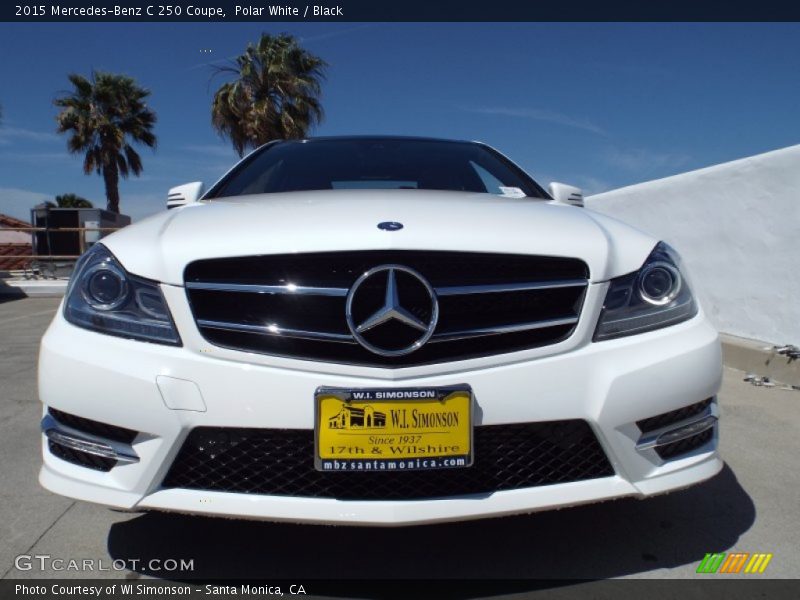 Polar White / Black 2015 Mercedes-Benz C 250 Coupe
