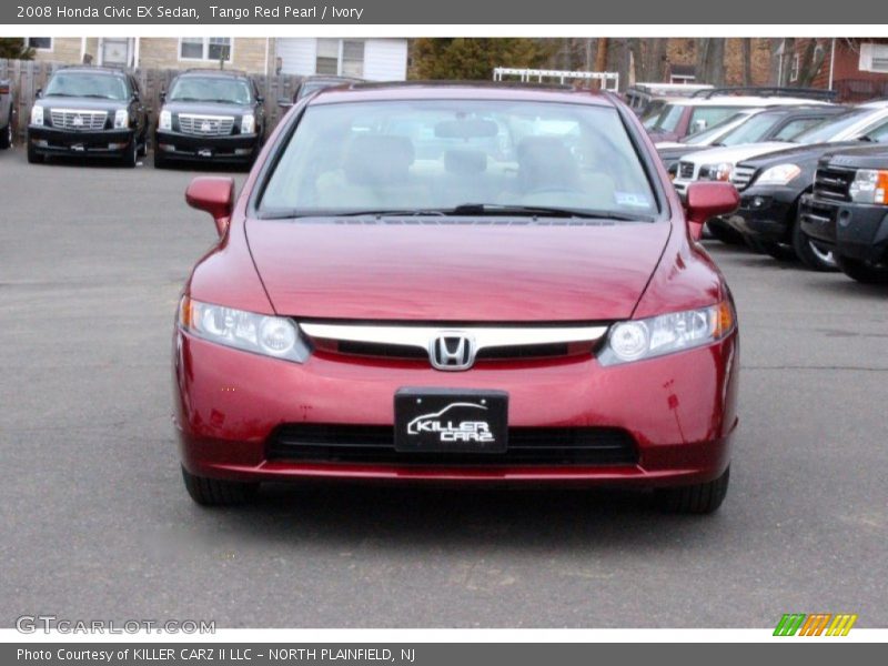 Tango Red Pearl / Ivory 2008 Honda Civic EX Sedan
