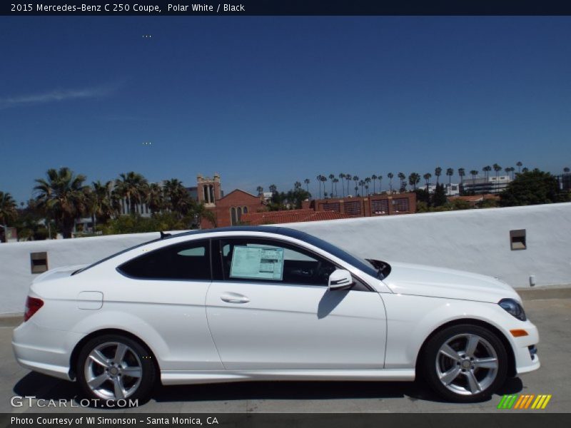 Polar White / Black 2015 Mercedes-Benz C 250 Coupe