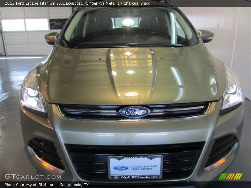 Ginger Ale Metallic / Charcoal Black 2013 Ford Escape Titanium 2.0L EcoBoost