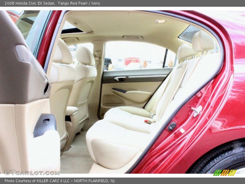 Tango Red Pearl / Ivory 2008 Honda Civic EX Sedan