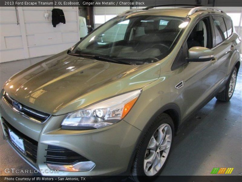 Ginger Ale Metallic / Charcoal Black 2013 Ford Escape Titanium 2.0L EcoBoost