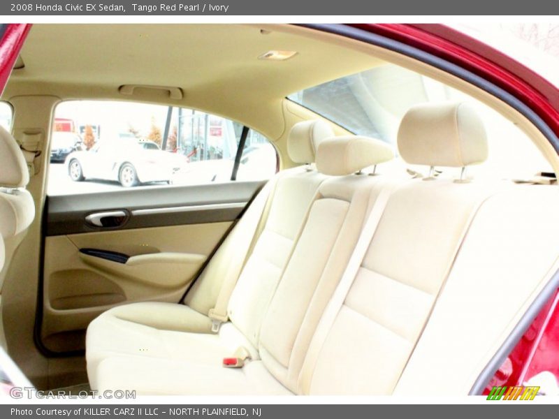 Tango Red Pearl / Ivory 2008 Honda Civic EX Sedan