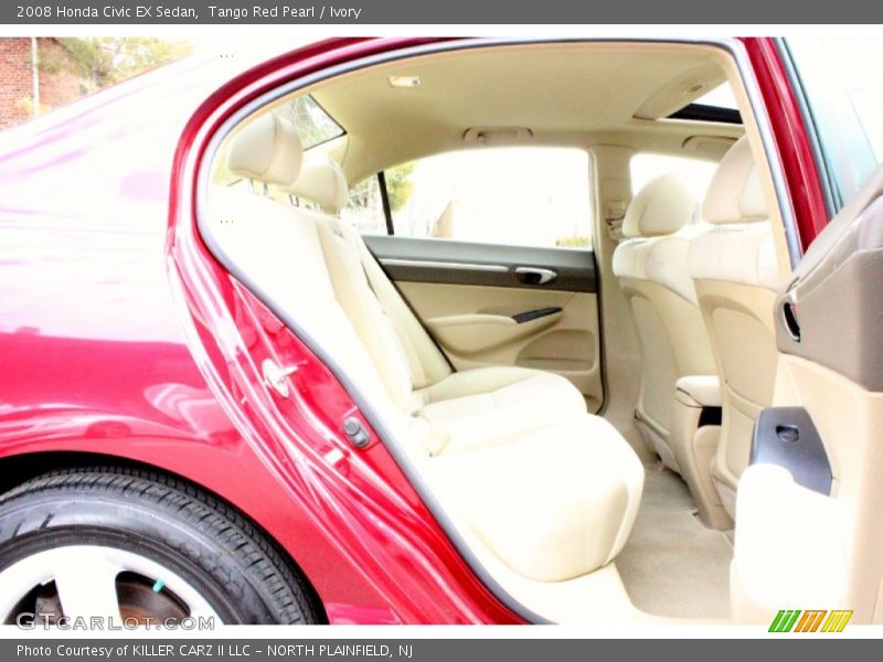 Tango Red Pearl / Ivory 2008 Honda Civic EX Sedan