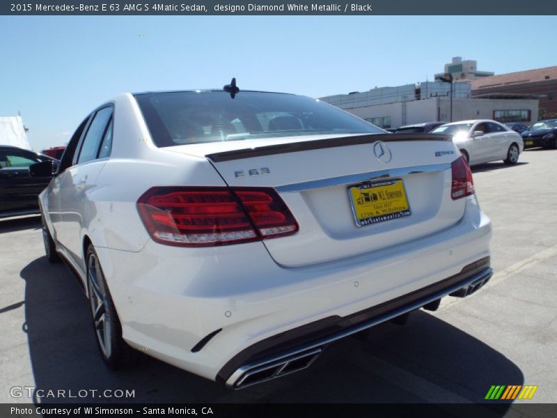 designo Diamond White Metallic / Black 2015 Mercedes-Benz E 63 AMG S 4Matic Sedan