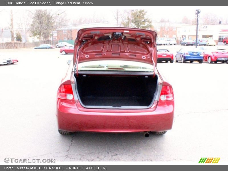 Tango Red Pearl / Ivory 2008 Honda Civic EX Sedan