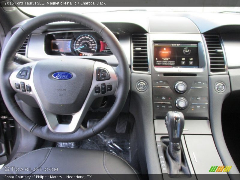 Magnetic Metallic / Charcoal Black 2015 Ford Taurus SEL