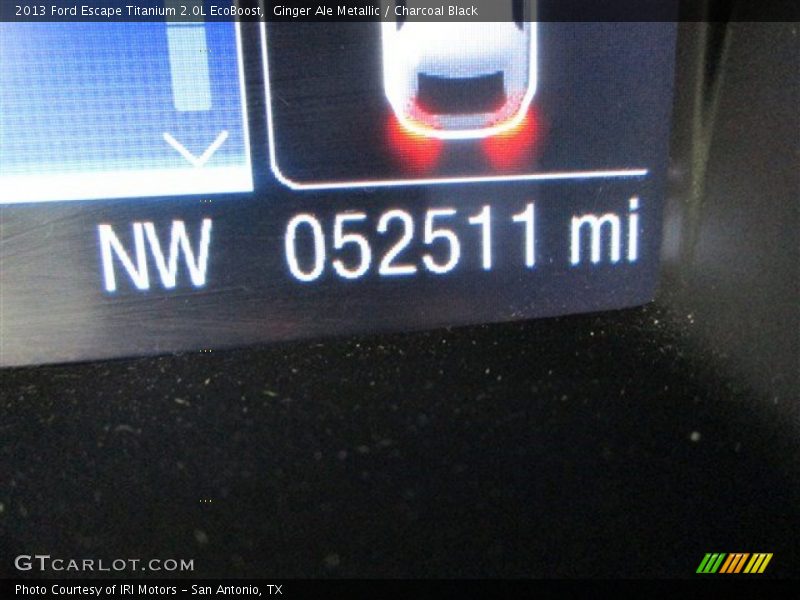 Ginger Ale Metallic / Charcoal Black 2013 Ford Escape Titanium 2.0L EcoBoost