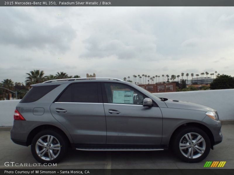 Paladium Silver Metallic / Black 2015 Mercedes-Benz ML 350