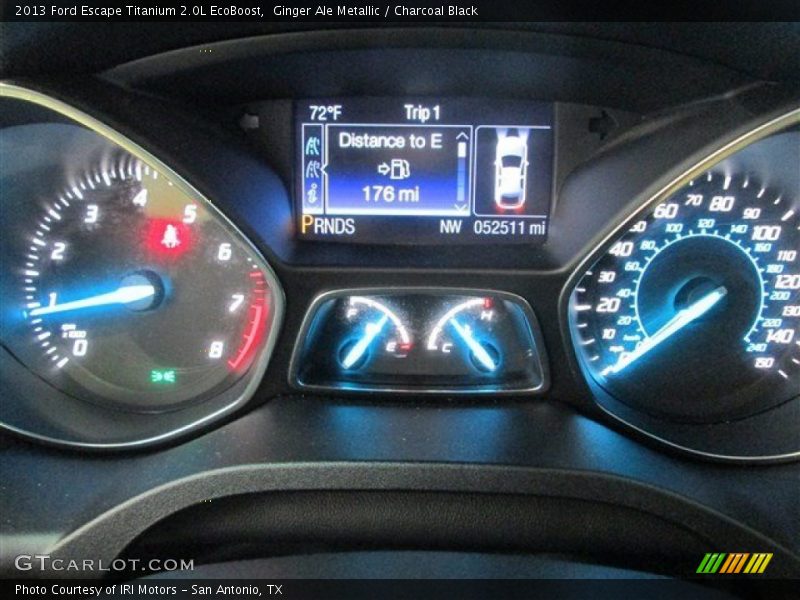 Ginger Ale Metallic / Charcoal Black 2013 Ford Escape Titanium 2.0L EcoBoost