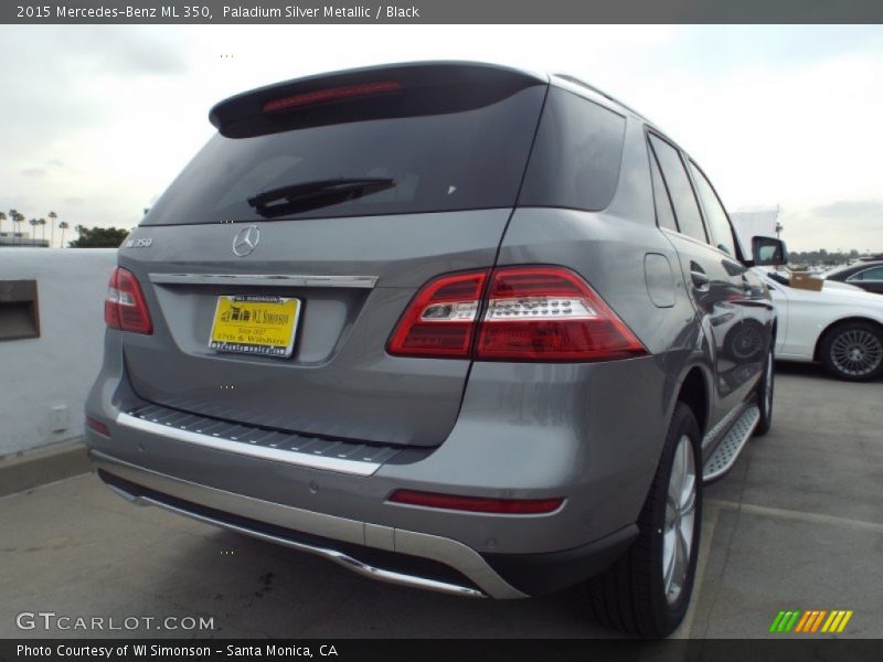 Paladium Silver Metallic / Black 2015 Mercedes-Benz ML 350