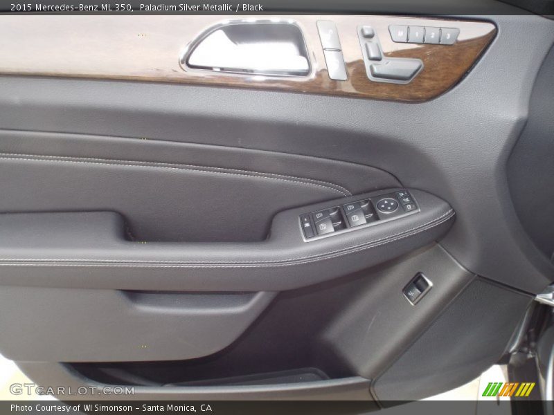 Paladium Silver Metallic / Black 2015 Mercedes-Benz ML 350