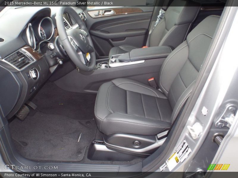 Paladium Silver Metallic / Black 2015 Mercedes-Benz ML 350