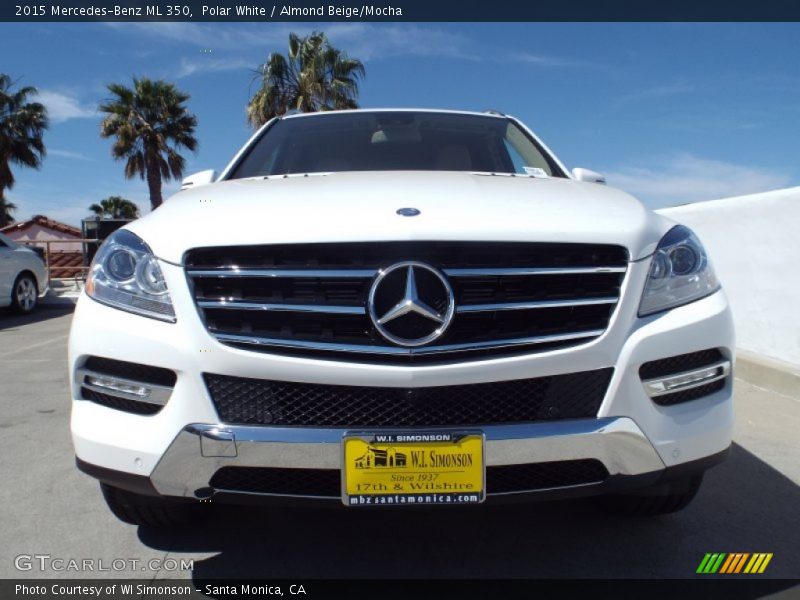 Polar White / Almond Beige/Mocha 2015 Mercedes-Benz ML 350