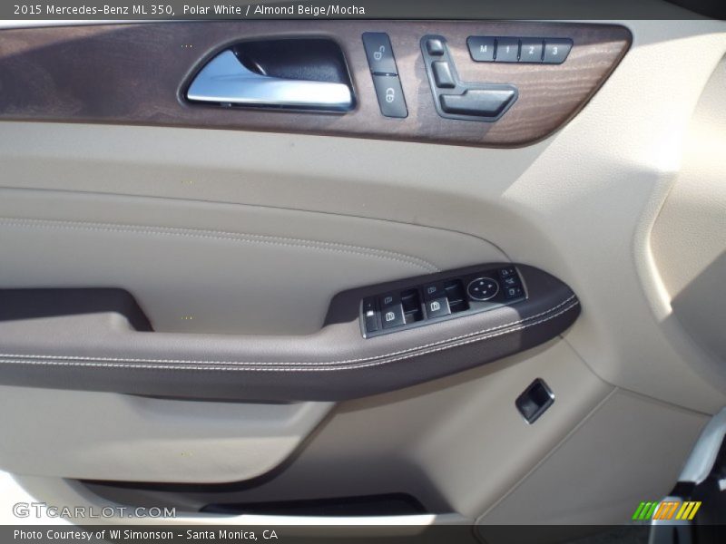 Polar White / Almond Beige/Mocha 2015 Mercedes-Benz ML 350
