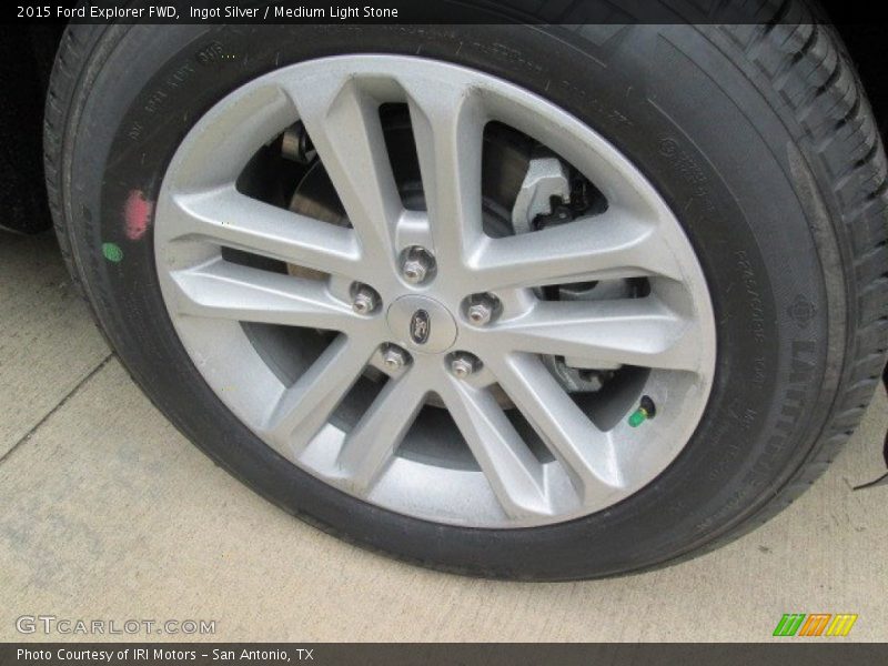 Ingot Silver / Medium Light Stone 2015 Ford Explorer FWD