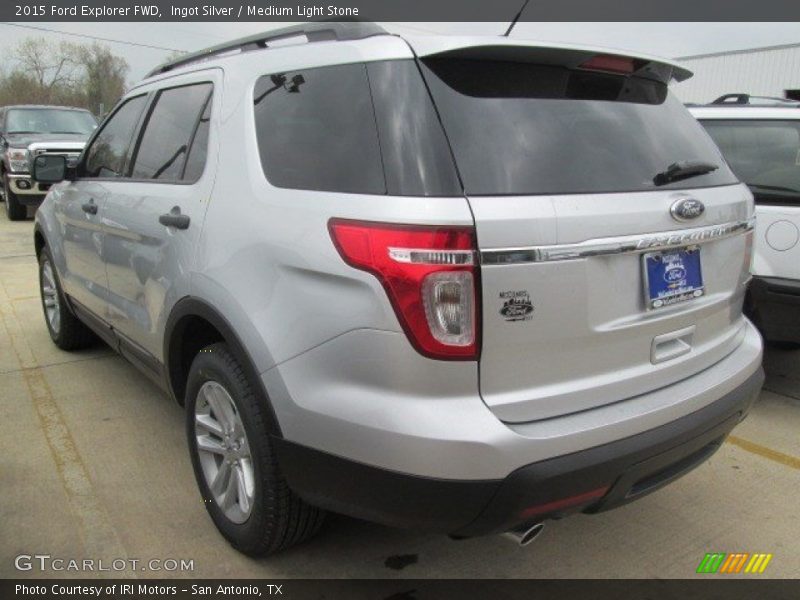 Ingot Silver / Medium Light Stone 2015 Ford Explorer FWD