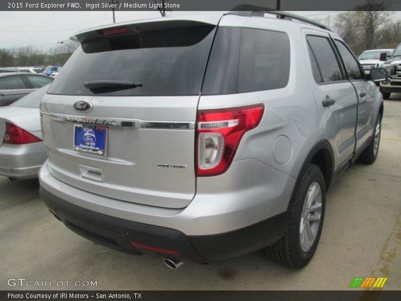 Ingot Silver / Medium Light Stone 2015 Ford Explorer FWD