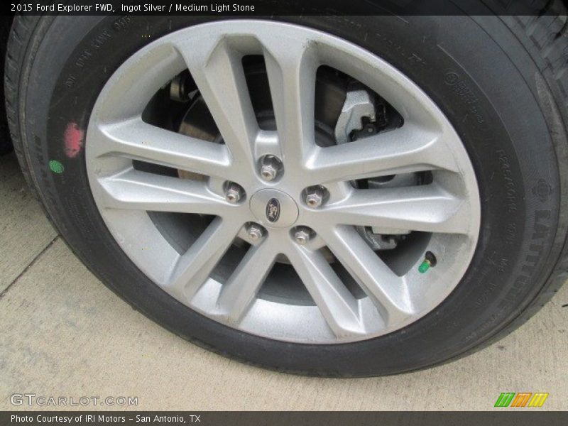 Ingot Silver / Medium Light Stone 2015 Ford Explorer FWD