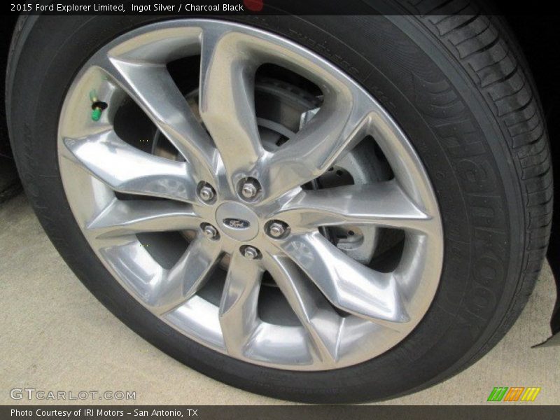 Ingot Silver / Charcoal Black 2015 Ford Explorer Limited