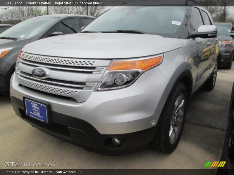 Ingot Silver / Charcoal Black 2015 Ford Explorer Limited