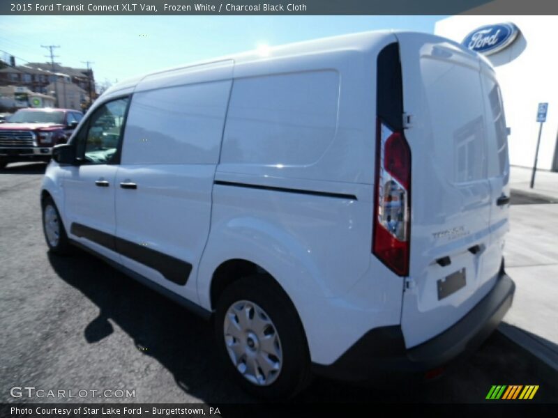 Frozen White / Charcoal Black Cloth 2015 Ford Transit Connect XLT Van