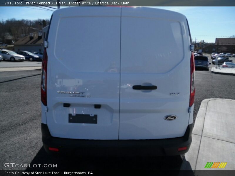 Frozen White / Charcoal Black Cloth 2015 Ford Transit Connect XLT Van